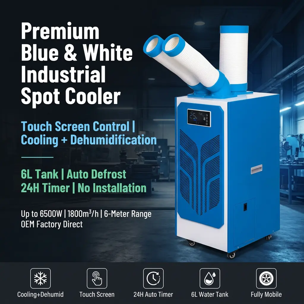 Custom Butterfly Wing Hexagonal Honeycomb 24H Timer Spot Cooler Portable Industrial AC With Outdoor Event Tent Custom Butterfly Wing Hexagonal Honeycomb 24H Timer Spot Cooler Portable Industrial AC With Outdoor Event Tent