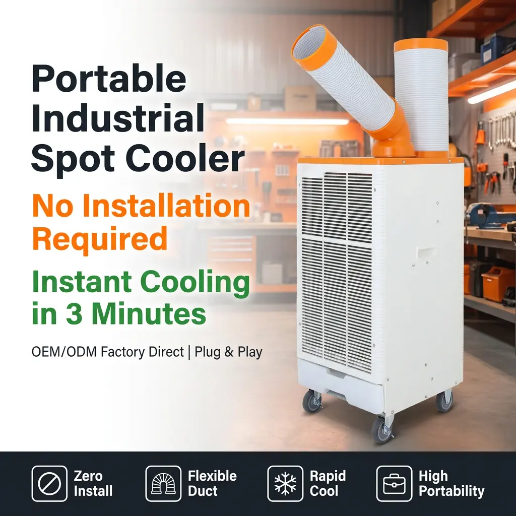 OEM ສີສົ້ມສີຂາວແບບຍີ່ປຸ່ນ 3 Min Rapid Cooling Spot Cooler ເຄື່ອງປັບອາກາດອຸດສາຫະກໍາສໍາລັບກອງປະຊຸມການເຮັດວຽກໂລຫະ OEM ສີສົ້ມສີຂາວແບບຍີ່ປຸ່ນ 3 Min Rapid Cooling Spot Cooler ເຄື່ອງປັບອາກາດອຸດສາຫະກໍາສໍາລັບກອງປະຊຸມການເຮັດວຽກໂລຫະ